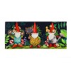 Evergreen Indoor Outdoor Doormat Bundle Set of 5 - Frame and 4 Welcome Seasonal Inserts Garden Gnomes Birdhouse Snowman Bless this Home - 3 of 4