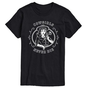 Men's - Country Casuals - Cowgirls Never Die Short Sleeve Graphic T-Shirt - 1 of 4