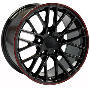 OE Wheels LLC CV08B-18085-5475-56BR Black Wheel Painted (18 x 8.5 inches /5 x 120 mm, 56 mm Offset) - 1 of 4