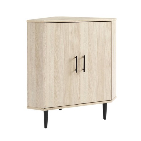 Corner Cabinet With Doors & Adjustable Shelf, Corner Night Stand