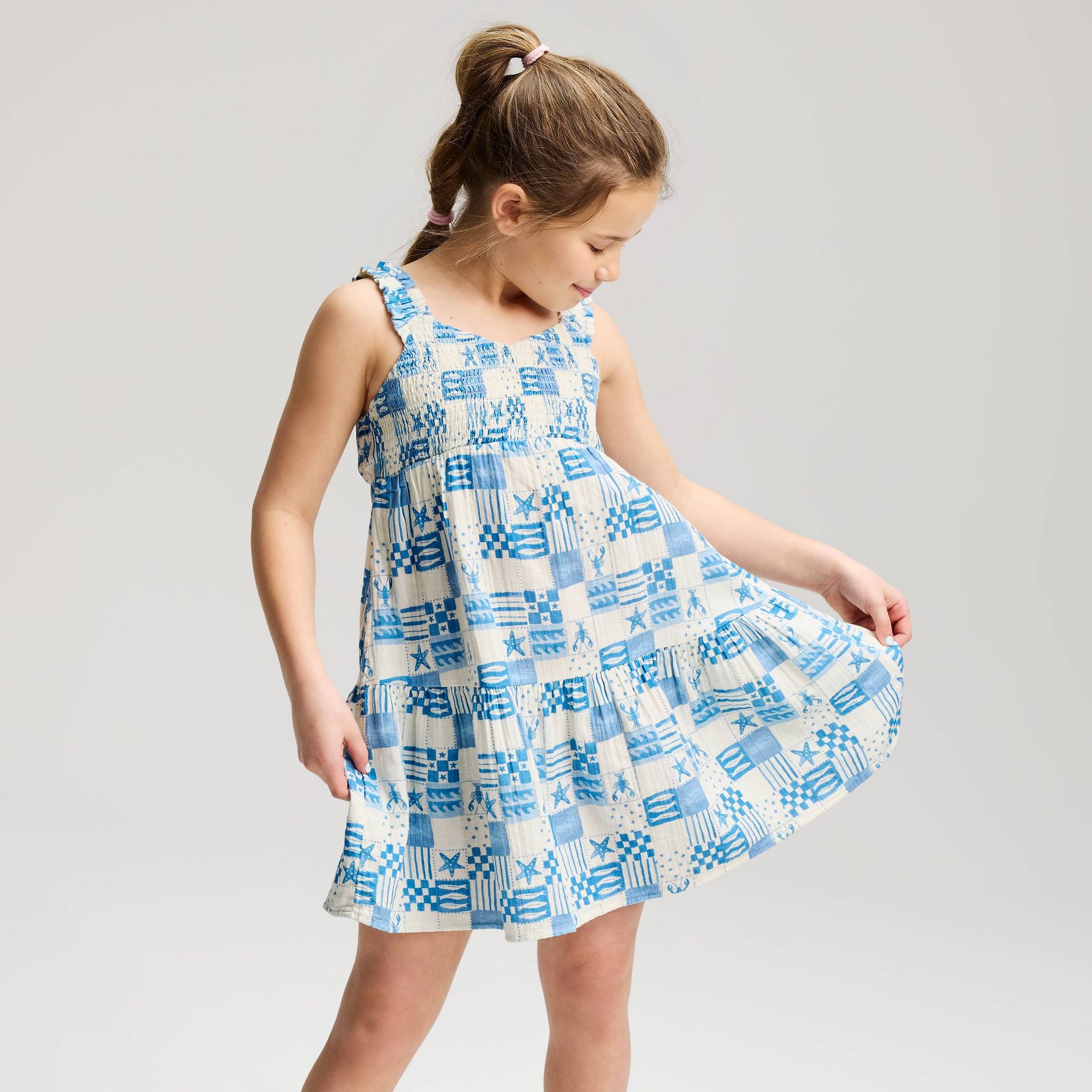 Girls' Smocked A-Line Dress - Cat & Jack™
