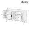 NicBex Buffet Cabinet with Storage Rustic Decorative Rattan Doors Sideboard Cabinet with Adjustable Shelves for Dining Room - 2 of 4