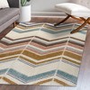 Elin Chevron High-Low Area Rug - JONATHAN Y - 4 of 4