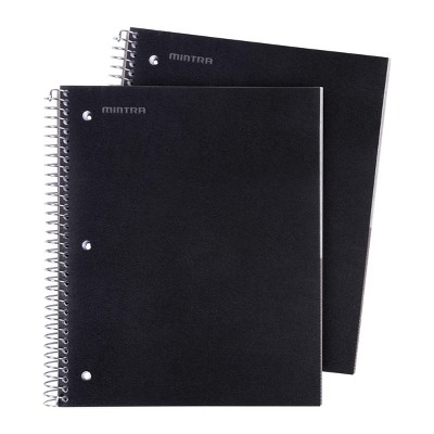 Mintra Office Durable Spiral Notebooks 3 Subject, 150 Sheets