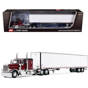 ミニカー First Gear Tractor Trailer 1:64 Diecast Peterbilt 589 with 58