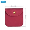 Unique Bargains Velvet Portable Rings Necklace Bracelet Earring Snap Button Storage Jewelry Pouch 20 Pcs - 2 of 4