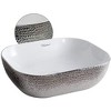 ALFI  Isabella Plus Collection Rectangular Above Mount Basin with an Embossed Exterior, Smooth Interior, and Center Drain - 2 of 3
