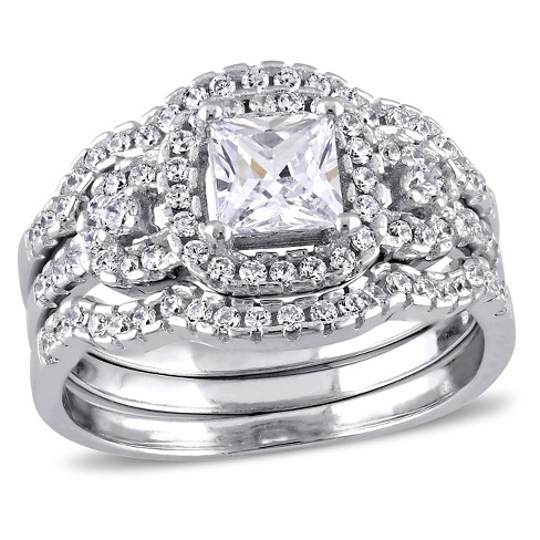 Cubic Zirconia Engagement Ring - Silver : Target