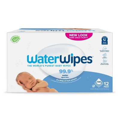 WaterWipes Unscented Baby Wipes Mega Value Box - 12pk/720ct Total