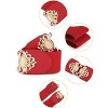INSPIRE CHIC Women's Faux Leather Beaded Rhinestone Inlaid Elastic Waist Belt - 2 of 4