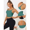 Allegra K Women's Medium Impact Fitness Workout Wireless Padded Longline Sports Bras 3 Packs - 3 of 4