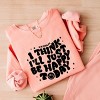 Simply Sage Market S.W.Smiley I'll Just Be Happy Today Lightweight Garment Dyed Sweatshirt - 3 of 4