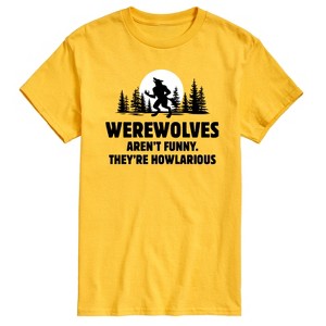 Men's - Instant Message - Werewolves Arent Funny Short Sleeve Graphic T-Shirt - 1 of 4