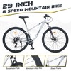 Okak 29IN Mountain Bike with 8 Speed System, Dirt Bike with Steel Frame and Front Suspension, Adult Bike for Men, Women, Boys and Girls - 2 of 4