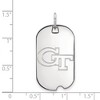 Black Bow Jewelry 10k White Gold Georgia Tech Yellow Jackets NCAA Pendant - 2 of 3