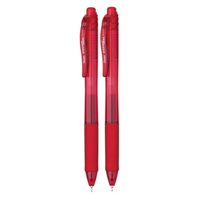 Pentel EnerGel X 12pk Retractable Roller Gel Pen Red