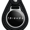 Friends Logo White Black Leather Keychain - 3 of 4