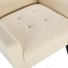 CAVINAS Modern Soft Accent Chair with Tufted Back,Upholstered Ergonomics Armchair for Living Room,Teddy Fabric Lounge Chair,Sofa Chair - 3 of 4