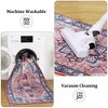 Garvee Boho Vintage Medallion Runner Rug - Washable Floral Print Area Rug - 4 of 4