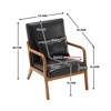 Sapphtopaz Accent Chair Arm Chair Comfortable Lounge Reading Chair with 1 Lumbar Pillow for Living Room, Bedroom, Office - 2 of 4