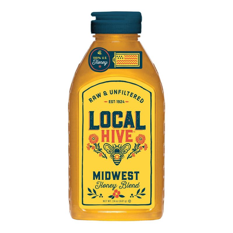 Local Hive Midwest Raw &#38; Unfiltered Honey - 24oz, 1 of 5