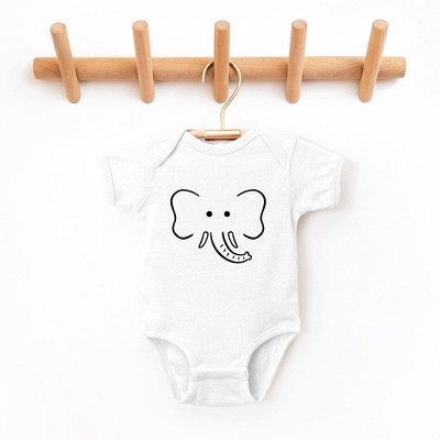 The Juniper Shop Elephant Baby Bodysuit