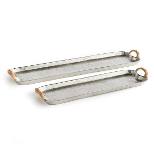 Plum & Post Helena Decorative Long Trays Set of 2 - 1 of 4