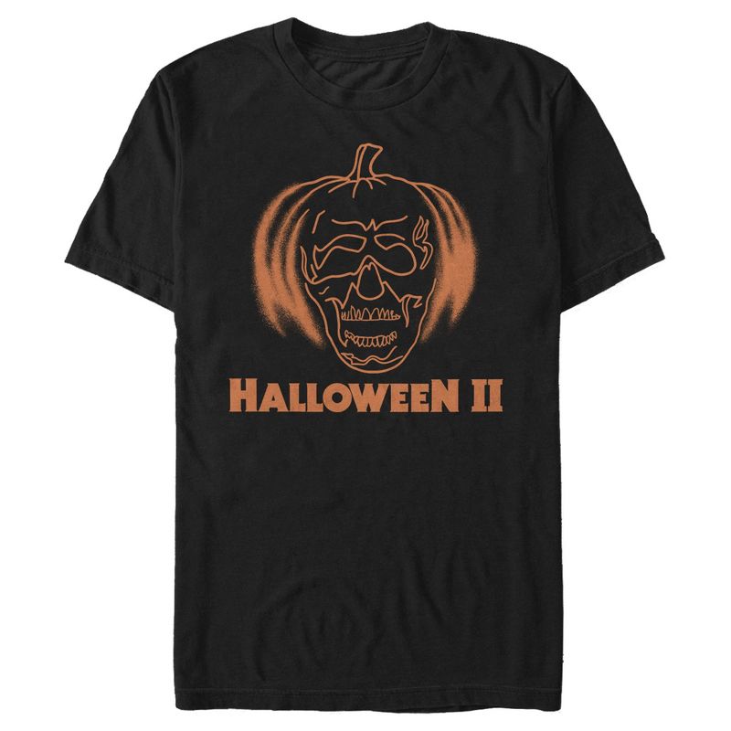 Men's Halloween II Pumpkin Skeleton T-Shirt, 1 of 5