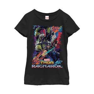 Girl's Marvel Thor: Ragnarok Hulk Color Frame T-Shirt - 1 of 3