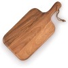 BRINJOY Acacia Wood Cutting Board, for Meat, Cheese, Bread, Vegetables & Fruits, with Grip Handle (15" x 7") - 2 of 4