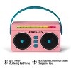 Crosley Mini Boombox Portable Bluetooth Speaker - Flamingo - 3 of 4
