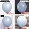 PartyWoo Balloons Dusty Blue Light Boho 12 Inch 50 pcs - 2 of 4