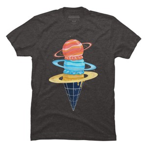 Men's Design By Humans Space-Time Cone-Tinuum By TenkenNoKaiten T-Shirt - 1 of 4
