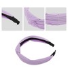 Unique Bargains Textured Cotton Knot Headband Soft Hairband for Women 1.3 Inch Wide 1Pcs - 4 of 4