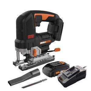Worx Nitro WX542L 20V Power Share Cordless Jigsaw with Brushless Motor (Battery & Charger Included) - 1 of 4