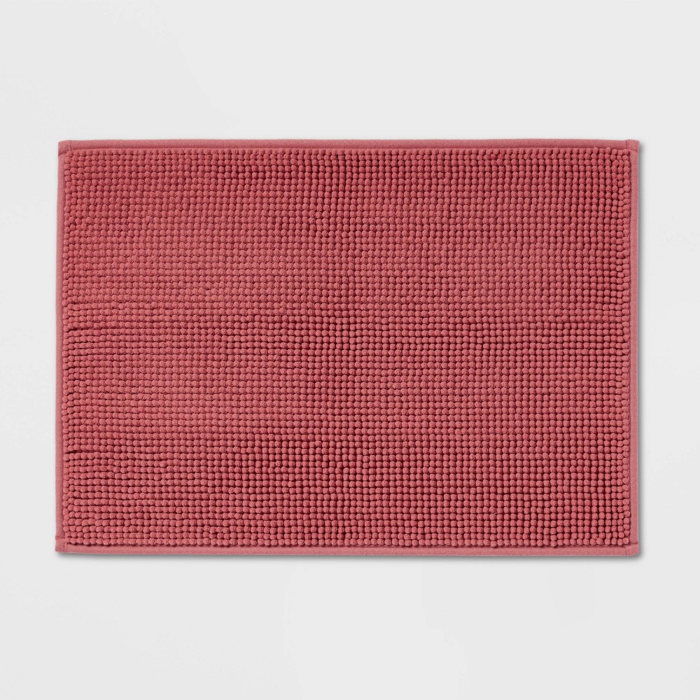  Everyday Chenille Bath Rug Pink