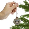 University of Connecticut Huskies Primary Logo Mini Small Tiny Wood Christmas Tree Holiday Ornament - 2 of 4