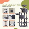 Lyngins Tall Cat Tree Tower, Multi-Level Cat Tower with Cat Scratching Post, Cat House & Hammock, Cat Toys for Indoor Cats, Cat Supplies Play & Lounge - 3 of 4