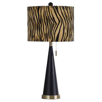 Jack Modern Painted Accent Table Lamp with Fabric Shade Tan - StyleCraft