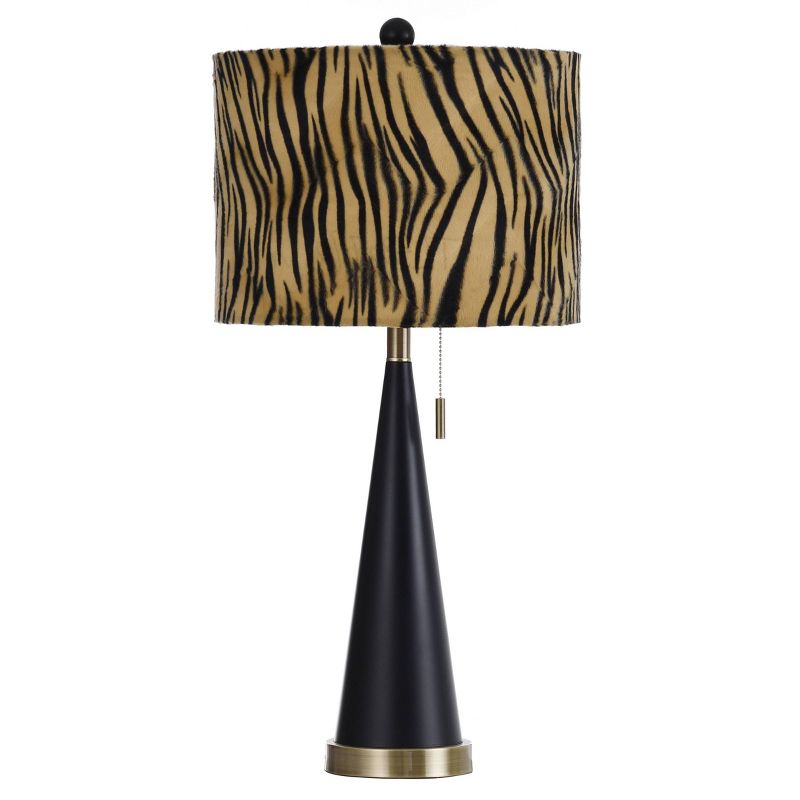 Jack Modern Painted Accent Table Lamp with Fabric Shade Tan - StyleCraft, 1 of 8