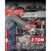 2-Ton Foldable Hydraulic Engine Hoist, 6-Wheel Swivel Shop Crane, Adjustable Boom 0.5-2 Ton, Heavy-Duty Cherry Picker for Garage,Workshop,Farm,168 Lb - 4 of 4