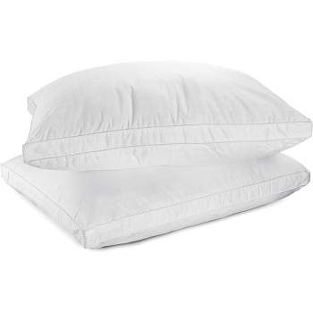 Maxi 100% Cotton Down Alternative Vacuum Packed Pillows – White (2 Pack)