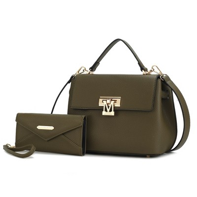 MKF Collection Hadley Women’s Satchel Bag with Wristlet Wallet by Mia K