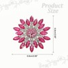 Unique Bargains Rhinestone Sunflower Brooch Pin - 2 of 4
