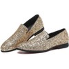 Santimon Mens Glitter Loafers Slip-On Dress Shoes – Sparkly Tuxedo & Suit Shoes for Weddings, Parties, and Formal Events - 4 of 4