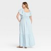 Women's Flutter Short Sleeve Tiered Maxi Empire Waist Dress - Ava & Viv™ - 2 of 3