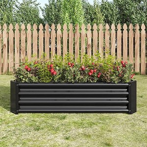 Outdoor Metal Raised Garden Bed, Deep Root Planter Box for Vegetables, Flowers, Herbs, and Succulents - 1 of 4