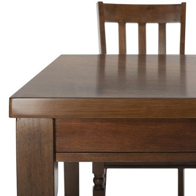 Transitional Kodiak 5-Piece Light Oak Dining Set with Cushioned Chairs