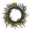 Spring Globe Thistle Medley 24in  Wreath, w/ Artificial Millet, Powder Puff, & Wild Grasses - 4 of 4