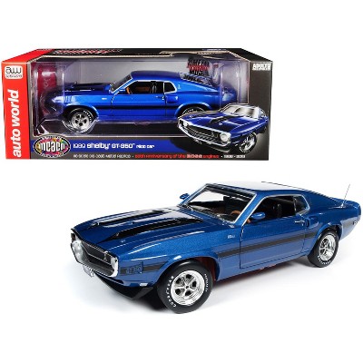 blue mustang toy car